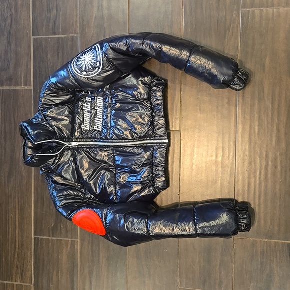 Cosarrtts Collection Black Cropped Puffer Jacket Sz M NWOT - Picture 10 of 10